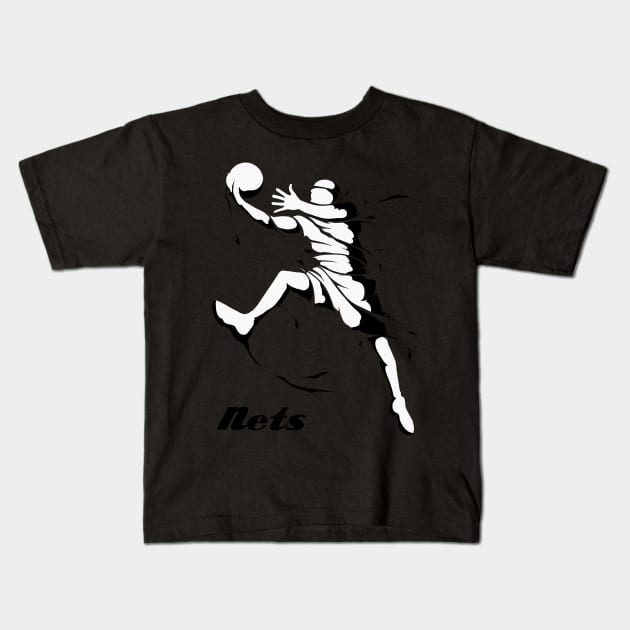 Brooklyn Nets Fans - NBA T-shirt Kids T-Shirt by info@dopositive.co.uk